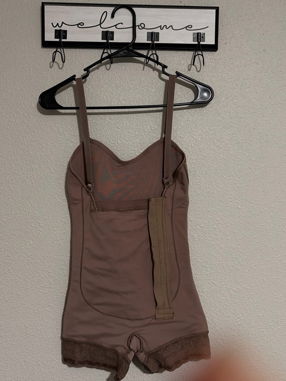 Women’s Brown Shaping Bodysuit Cami with Adjustable Straps